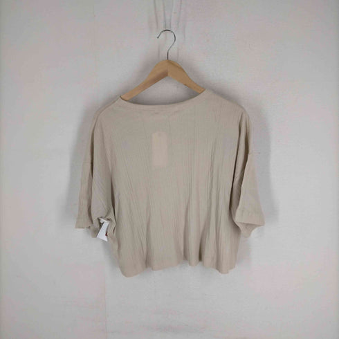 ショコラフィネローブ chocol raffine robe ランダムリブショートBOXプルオーバー ランダムリブタイトスカート レディース FREE